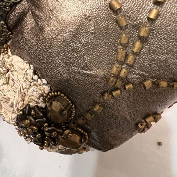 Mary Frances Satin Evening Bag Sequin Embellishment - Picture 11 of 11